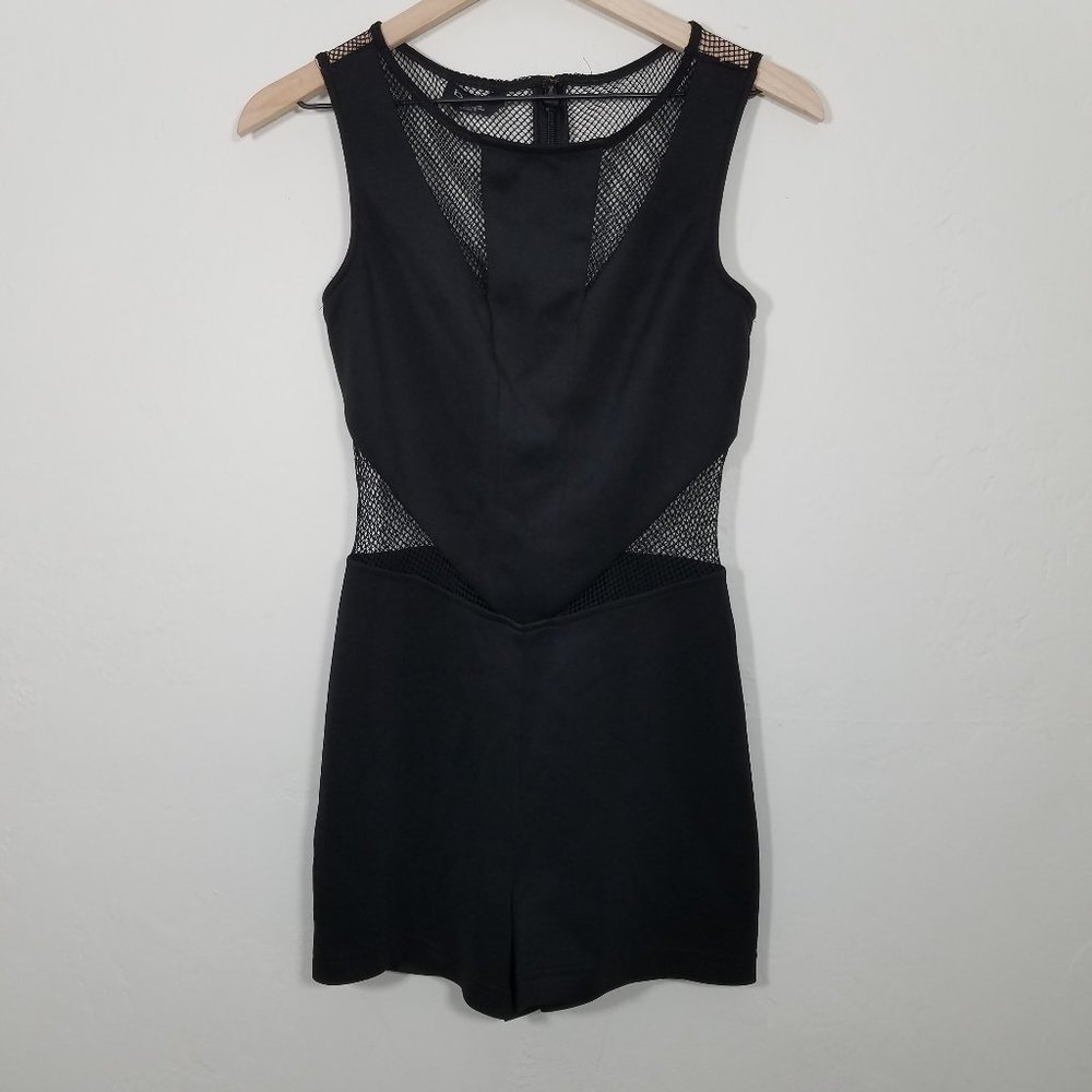 Bebe Mesh Stretch Romper Size XS